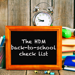 The HDM back-to-school check list