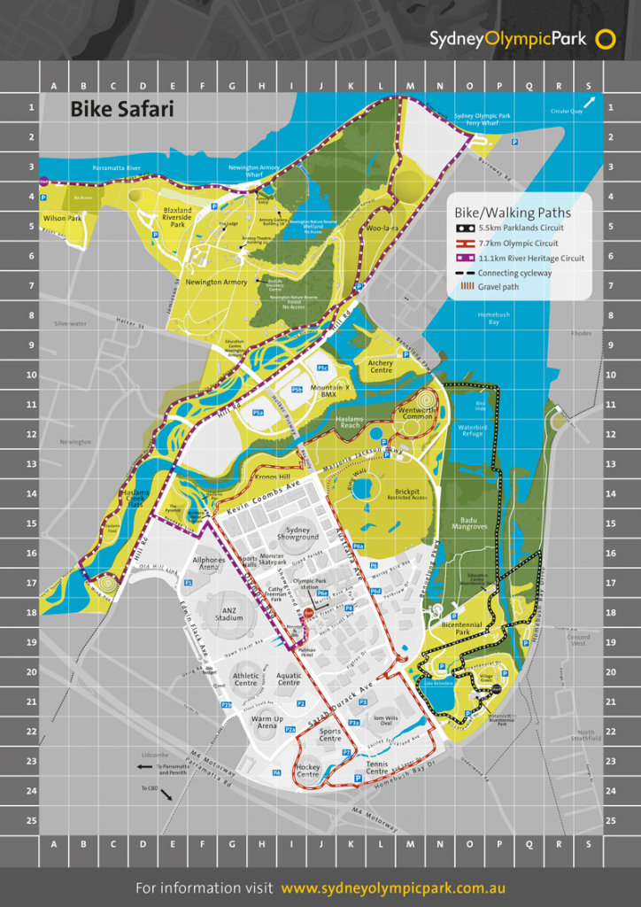 Olympic park cycle online track