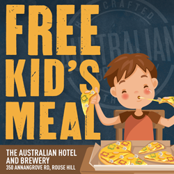 Free kids meal at The Australian Hotel & Brewery