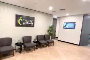 Creating Change Psychology welcomes you with our warm and inviting waiting area