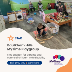 Join the Free MyTime Playgroup in Baulkham Hills!