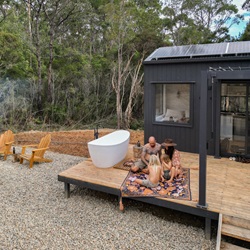 10% off with Into the Wild Escapes tiny homes these school holidays!