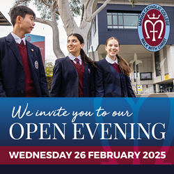 MARIAN CATHOLIC COLLEGE KENTHURST – OPEN EVENING WED 26 FEBRUARY