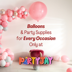 15% off balloon set ups at Party Jay!