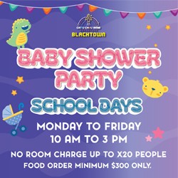 Host your baby shower at Chouchoubebe Blacktown
