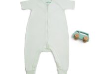 Short sleeve Bamboo Zipsuit - Fairest Jade