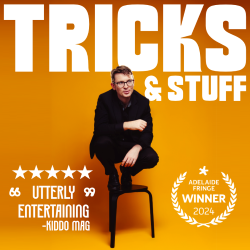 Don’t miss Sam King: Tricks & Stuff, a comedy magic show in Richmond these school holidays!