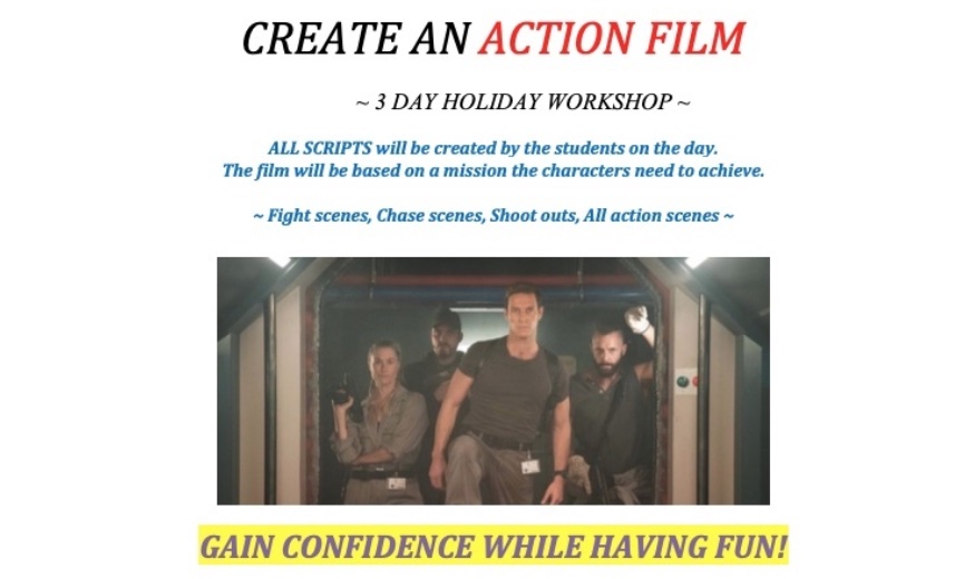 CREATE AN ACTION FILM – Teen holiday workshop