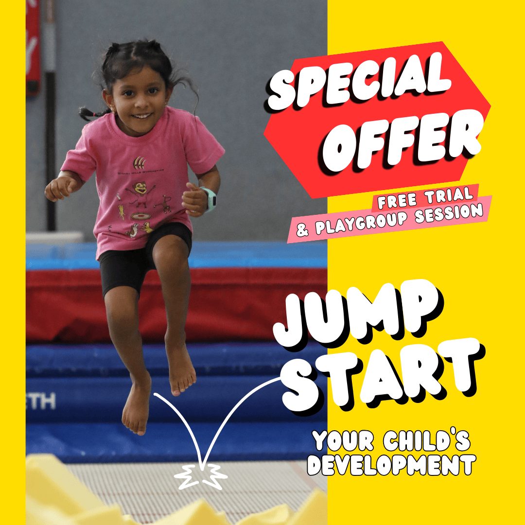 PRESCHOOLERS – FREE GYMNASTICS TRIAL & BONUS PLAYGROUP OFFER