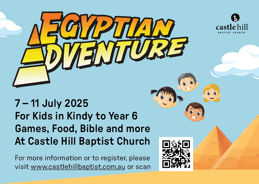 Kids ‘Egyptian Adventure’ Holiday Club 7-11 July, 2025