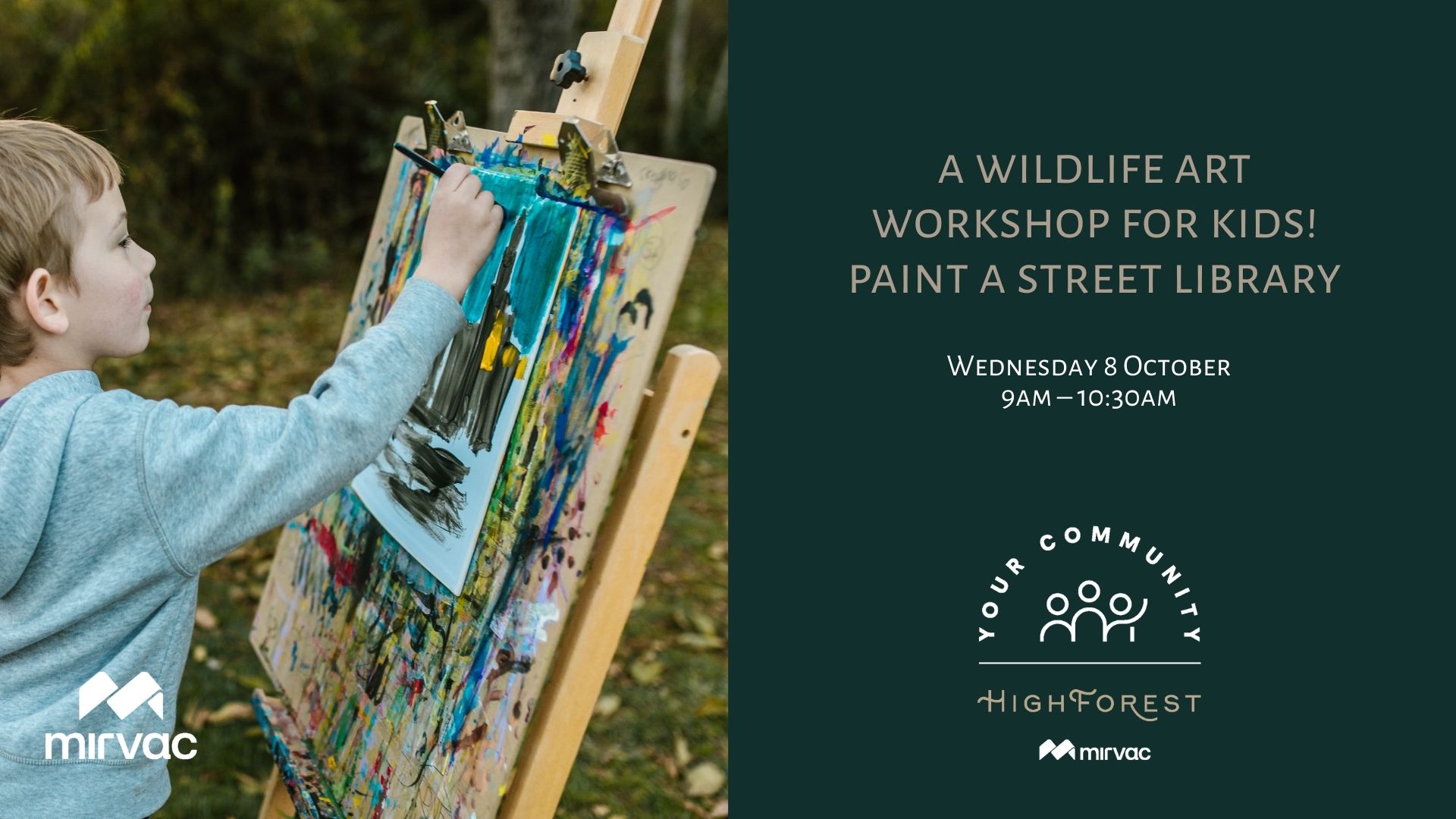 A Wildlife Art Workshop for Kids! Paint a Street Library