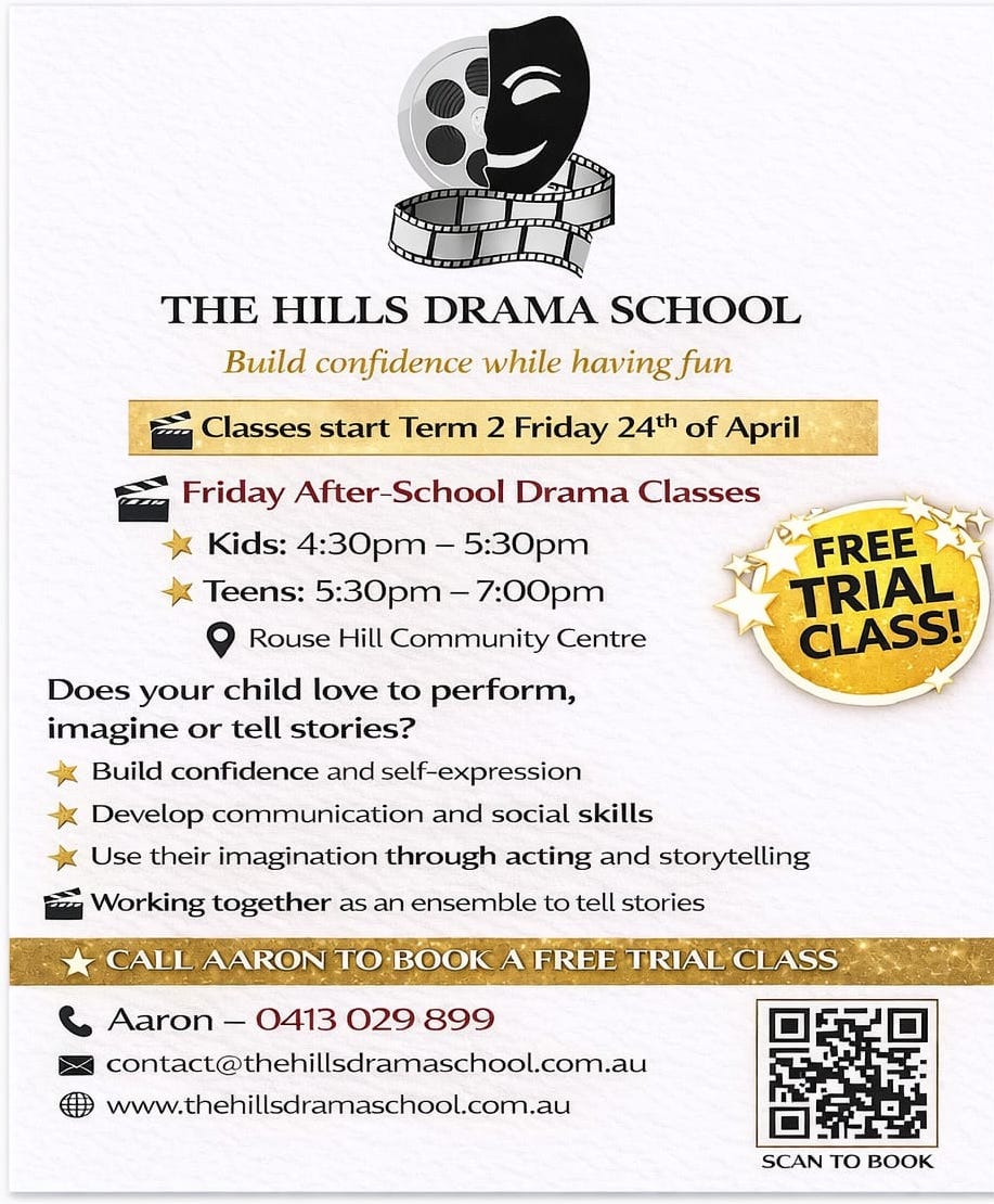 FREE TRIAL – Rouse Hill Drama Classes (Kids & Teens)
